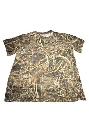 Camo Mens Cotton Short Sleeve Green - Game Winner Shirt Size 3XL